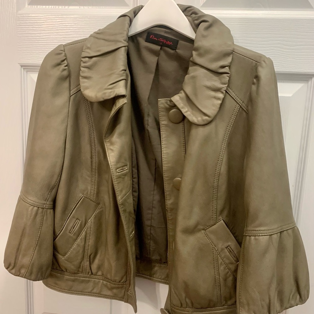 100% Real Leather Coat
